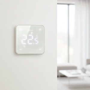Fehér BVF 501 Wi-Fi termosztát a falon
